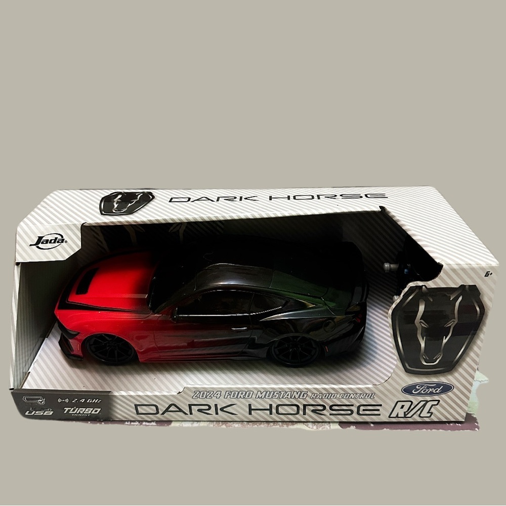 Ford Mustang Dark Horse R/C Car in Red and Black